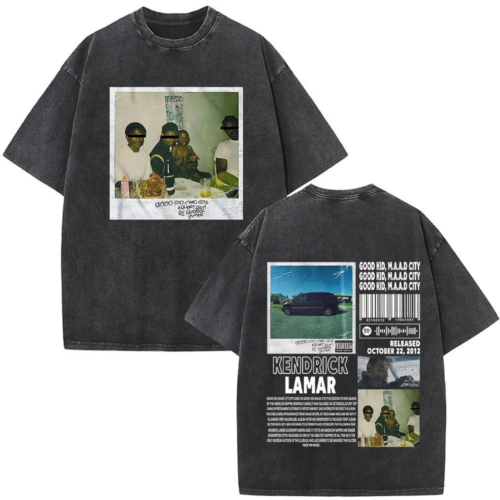 Washed Vintage Rapper Kendrick Lamar Album Merch