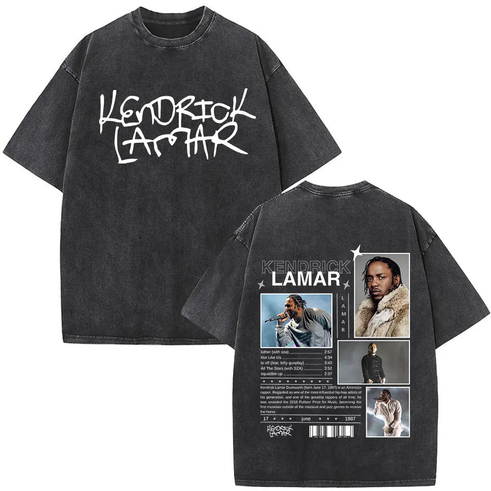 Washed Vintage Rapper Kendrick Lamar Album Merch