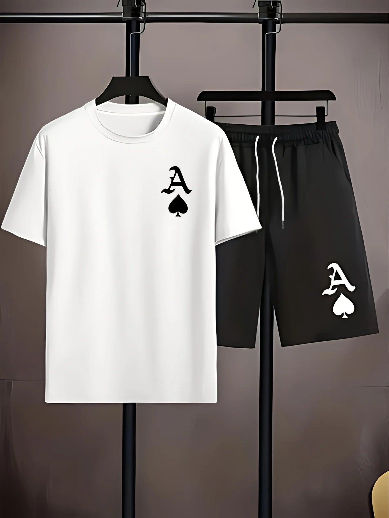 Summer Casual Men's T-Shirt and Shorts Set