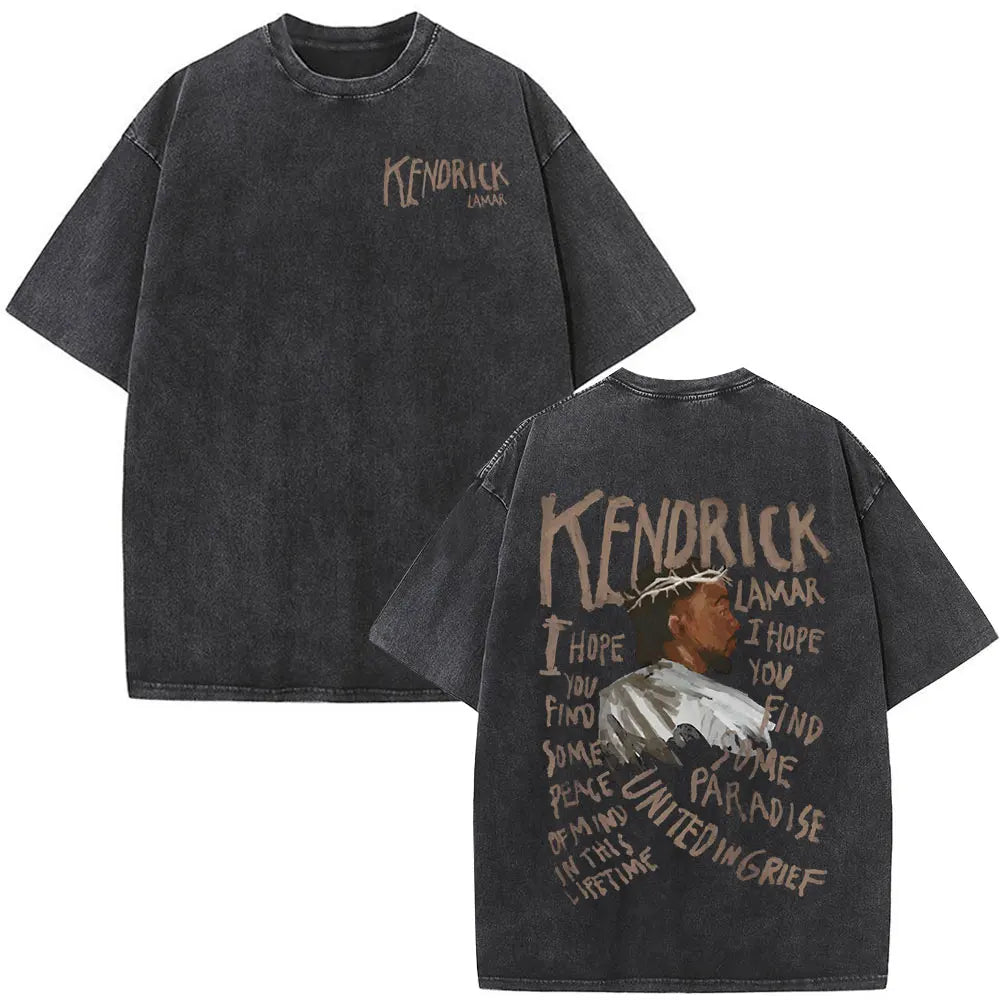 Washed Vintage Rapper Kendrick Lamar Album Merch