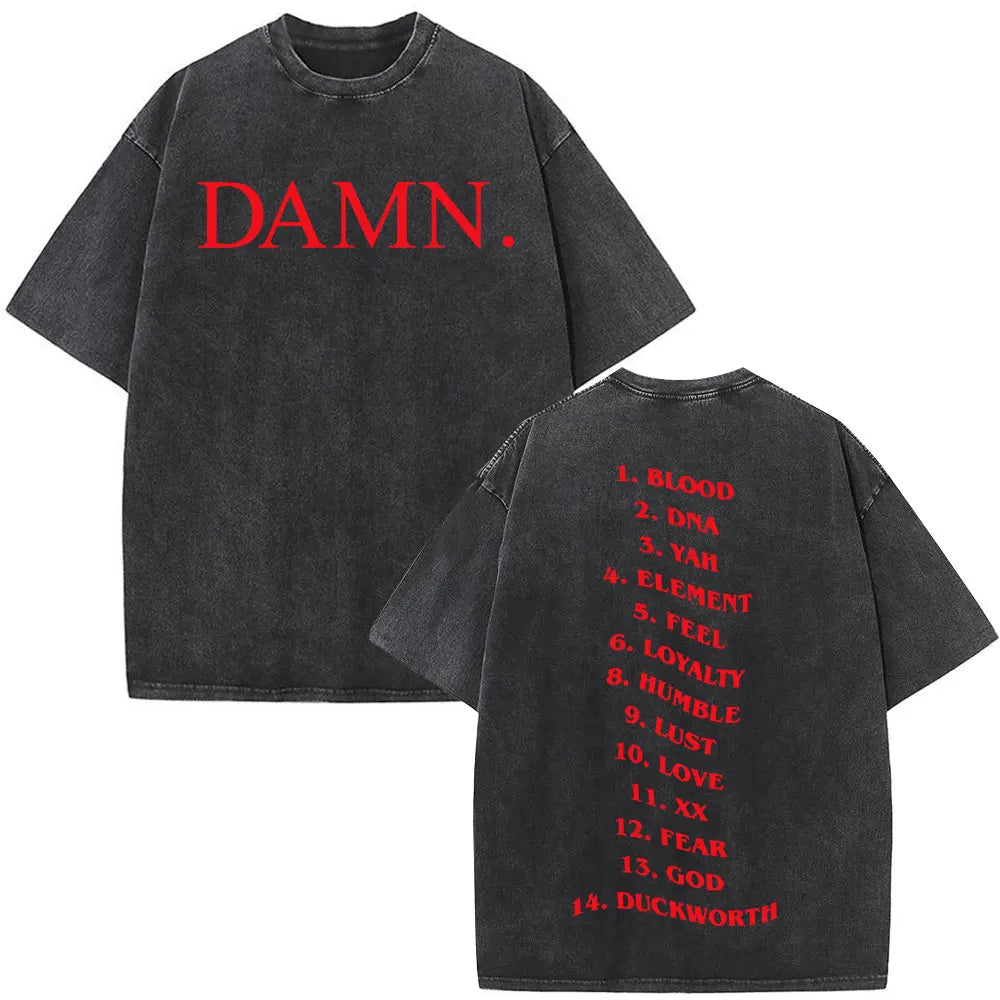 Washed Vintage Rapper Kendrick Lamar Album Merch