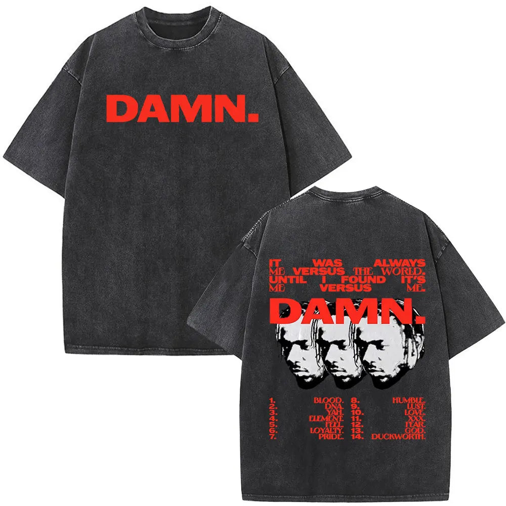 Washed Vintage Rapper Kendrick Lamar Album Merch