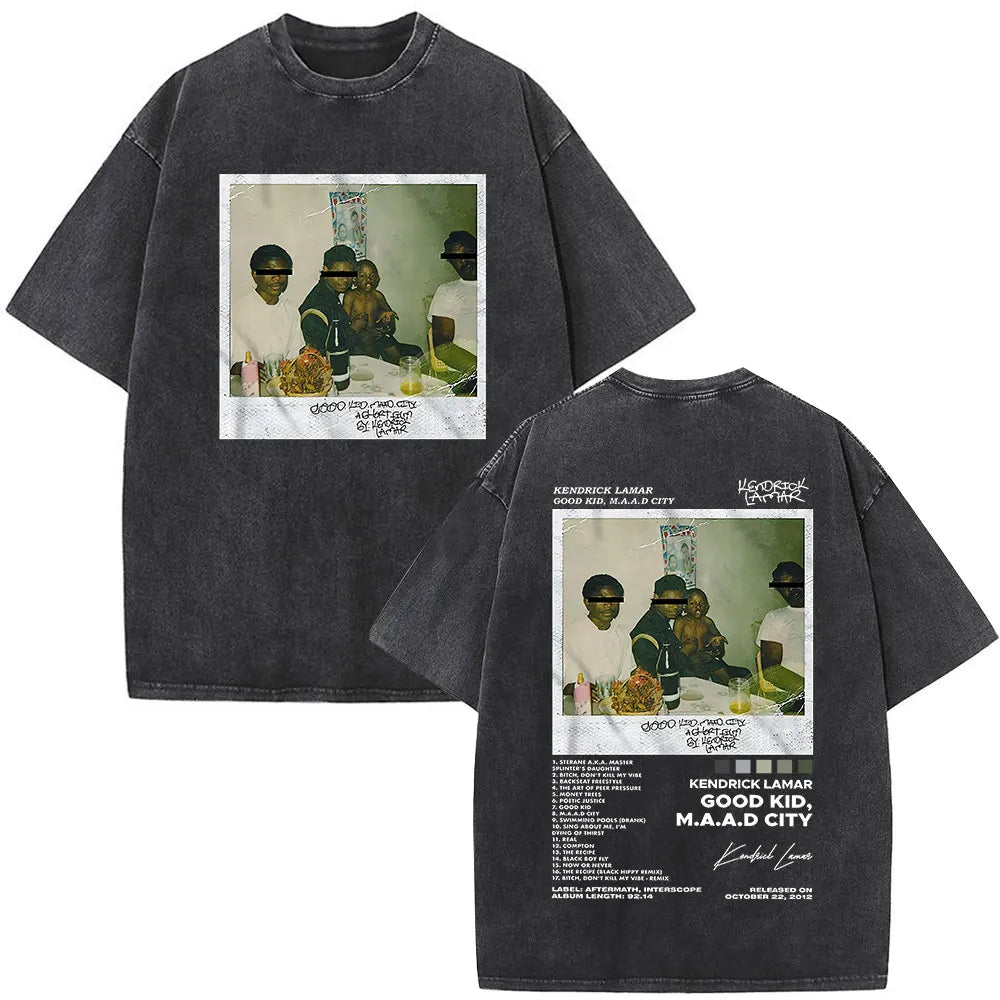 Washed Vintage Rapper Kendrick Lamar Album Merch