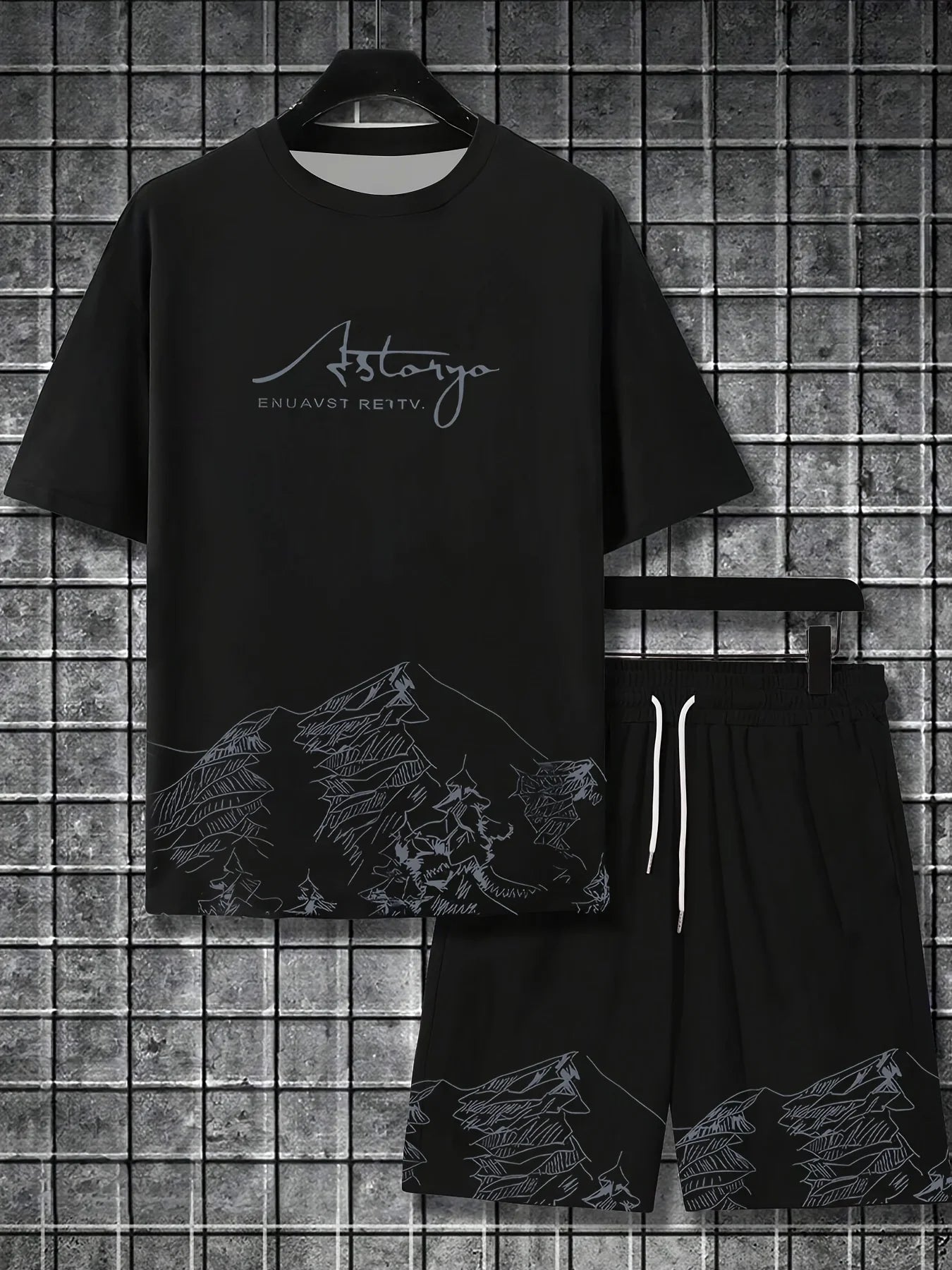 Summer Casual Men's T-Shirt and Shorts Set