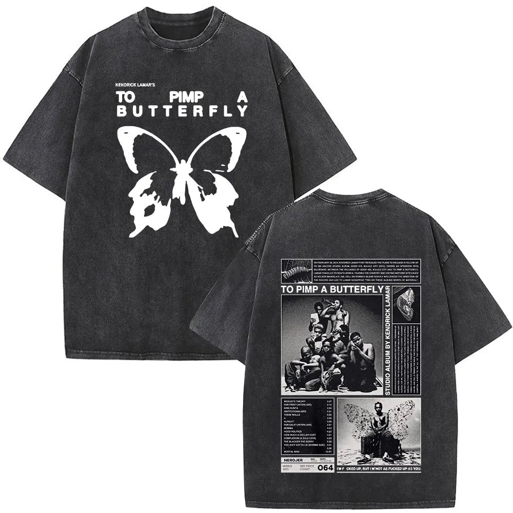 Washed Vintage Rapper Kendrick Lamar Album Merch