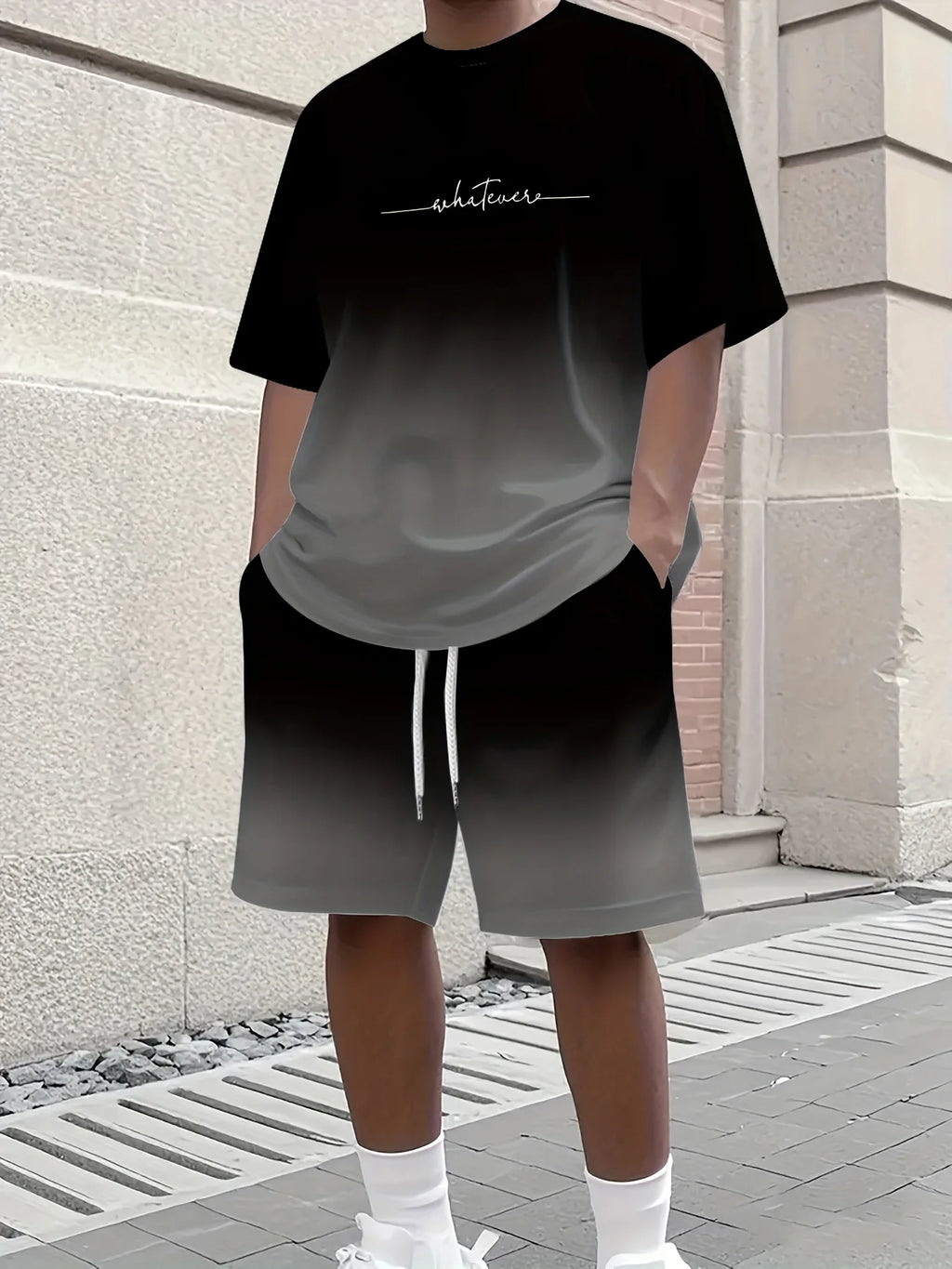 Summer Casual Men's T-Shirt and Shorts Set