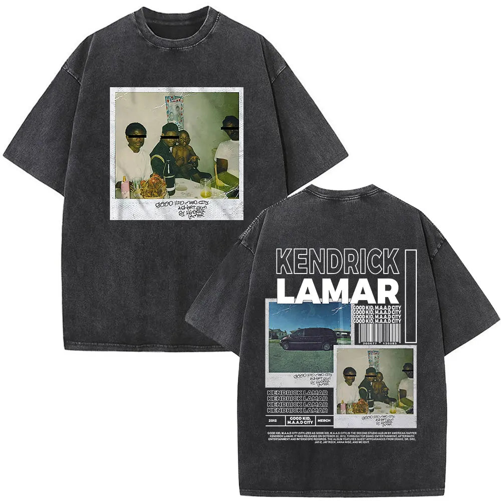 Washed Vintage Rapper Kendrick Lamar Album Merch
