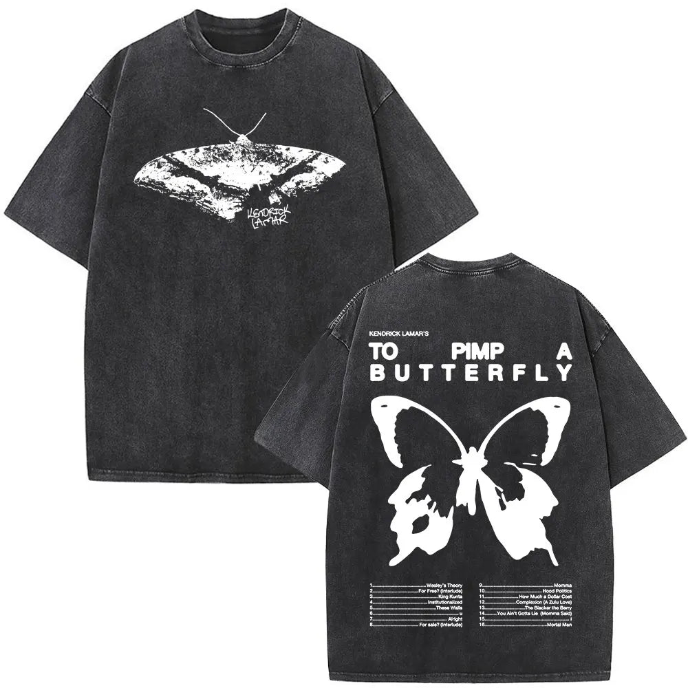 Washed Vintage Rapper Kendrick Lamar Album Merch